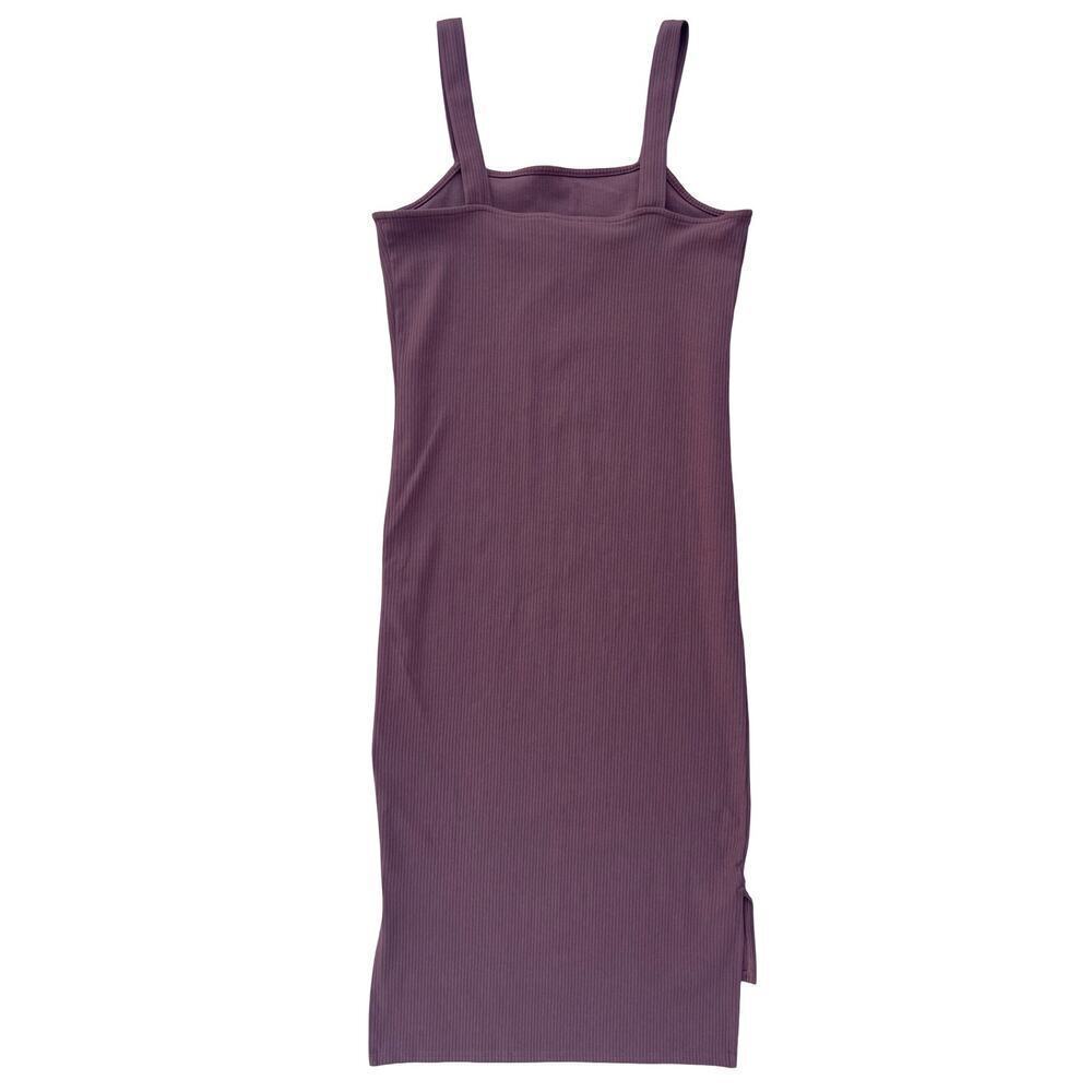 The Drop Amelia Ribbed Tank Midi Dress in Chocolate Brown – Medium - Picture 5 of 12